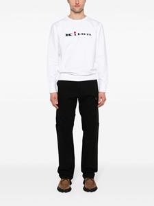 Kiton Sweater met logopatch - Wit