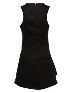 DKNY V-neck sleeveless minidress - Zwart