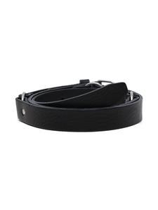 OUR LEGACY buckled leather belt - Zwart