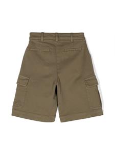 ETRO KIDS Pegaso-embroidered twill cargo shorts - Groen
