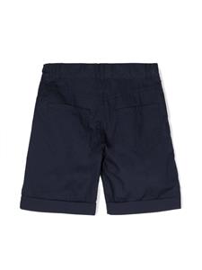 Moschino Kids logo-print cotton shorts - Blauw