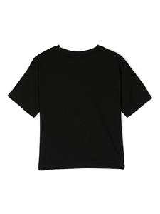 HUGO KIDS logo-print short-sleeve T-shirt - Zwart