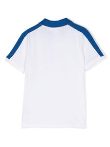 BOSS Kidswear colour-block cotton polo shirt - Wit