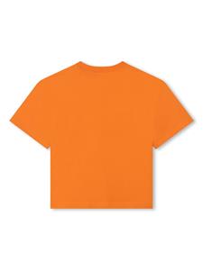 Lanvin Enfant Katoenen T-shirt met logoprint - Oranje