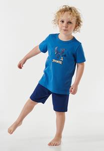 Schiesser Korte pyjama in blauw - Boys World 