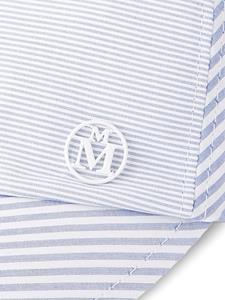 Maison Michel Tiger striped cotton cap - Blauw
