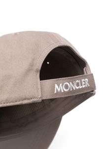Moncler logo-appliqué baseball cap - Grijs