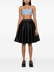 P.A.R.O.S.H. pleated full skirt - Zwart