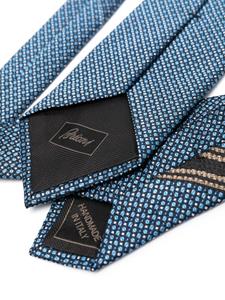 Brioni Zijden stropdas - Blauw