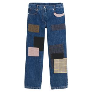 JULIE DE LIBRAN x LA REDOUTE Rechte jeans met patchwork