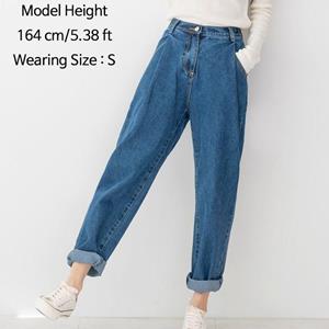Koreafashion jeans voor dames brede baggy fit Korea-mode