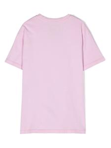 Barrow kids logo-print T-shirt dress - Roze