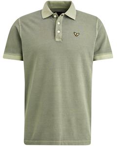 PME LEGEND T-Shirt Short sleeve polo garment dyed piq, Deep Lichen Green