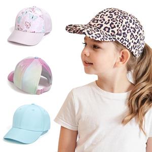 Milost Kids Baseball Caps for Girls Accessories Summer Child Girl Sun Hat Sports Travel Children Cap Adjustable 53cm