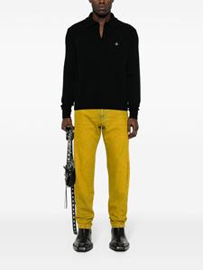 Vivienne Westwood Orb-embroidered polo shirt - Zwart