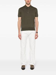 TOM FORD knitted polo shirt - Groen