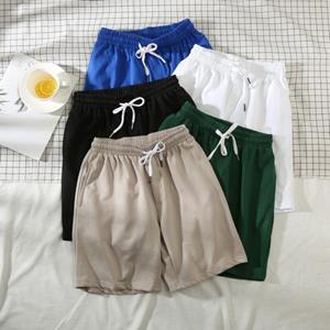 Jiawei Men Summer Shorts Stylish Solid Color Soft Sports Shorts Pure Color Sports Shorts Sports Shorts Men Garment