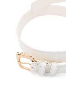 Jacquemus La ceinture Ovalo leather belt - Wit
