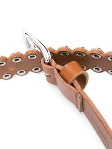 ISABEL MARANT Zap studed leather belt - Bruin