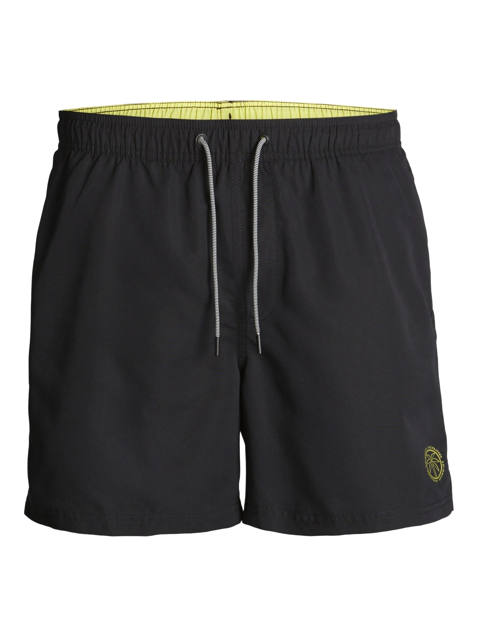 Jack & Jones Badeshorts "JPSTFIJI JJSWIM SOLID SN LY", gut geschnittene Schwimm-Shorts für den Strand aus recyceltem Garn