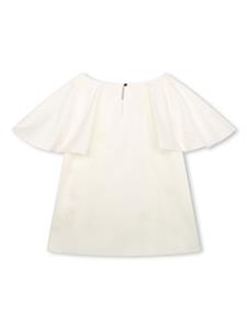 Chloé Kids Broderie anglaise shirt - Wit