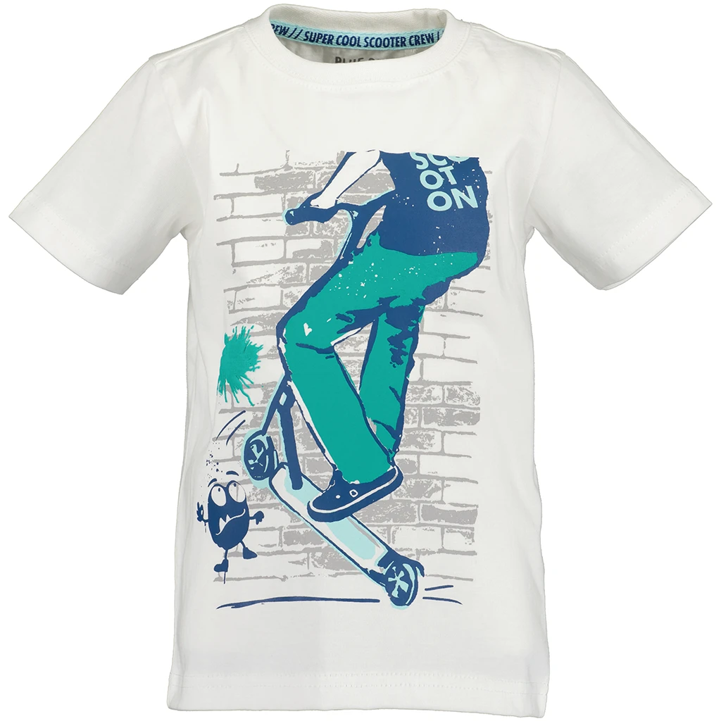 Blue Seven-collectie T-shirt Scooter (white orig)