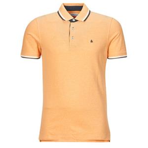 Jack & Jones Poloshirt Polo Shirt JJEPAULOS Sommer Hemd Kragen Pique Cotton (1-tlg) 3613 in Orange