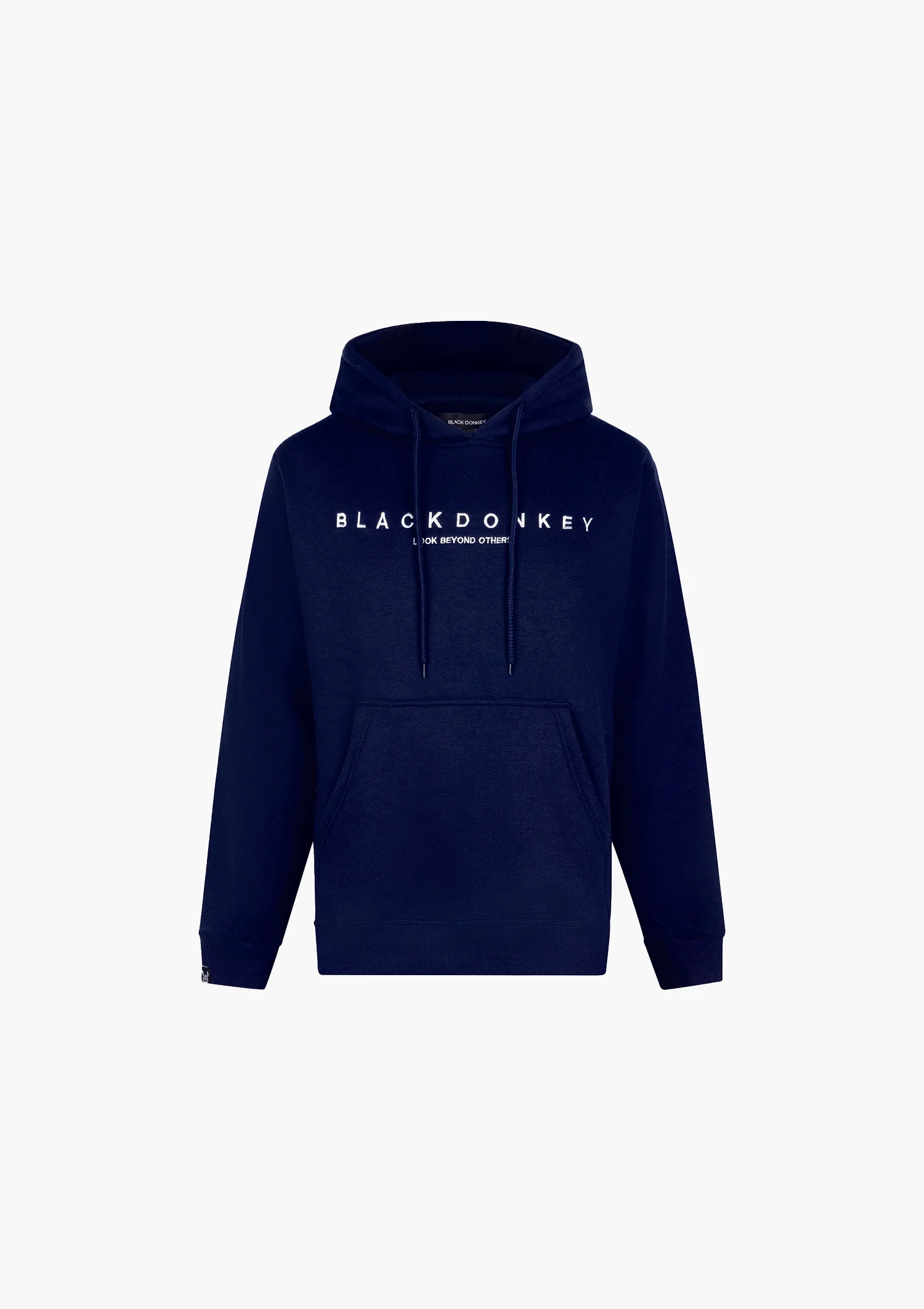 Black Donkey Ares hoodie i navy/white