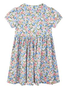 Rachel Riley floral-print cotton dress - Blauw