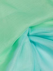 D'aniello glitter-detail gradient scarf - Groen