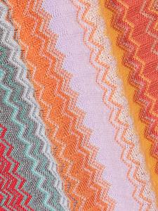 Missoni zigzag fringed scarf - Geel