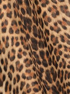 Roberto Cavalli leopard-print silk scarf - Bruin