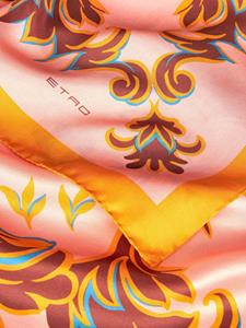 ETRO Zijden sjaal met print - Oranje