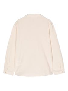 Babe And Tess Shirt met bandkraag - Beige