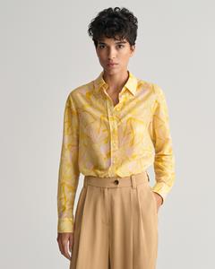Gant Women Regular Fit Magnolia Print blouse van katoen en zijde