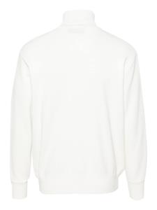 Autry logo-patch zip-up sweatshirt - Wit