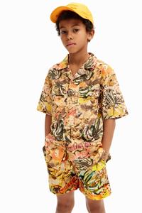 Desigual Resort shirt camouflage - BROWN