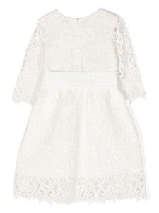 JESURUM BABY sheer-lace cotton dress - Wit