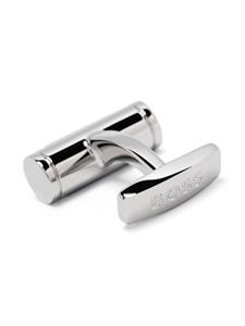 BOSS engraved-logo cufflinks - Zilver