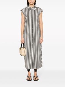 TWINSET striped midi dress - Beige