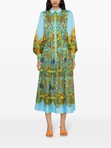 ALEMAIS Sofie floral-print midi dress - Blauw