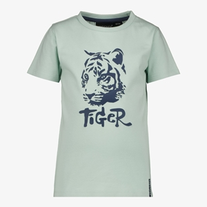 Unsigned jongens T-shirt lichtgroen met tijger