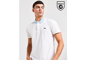 Lacoste Contrast Collar Polo Shirt - White- Heren