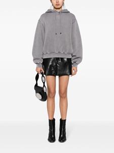 Alexander Wang Hoodie met logo van katoenblend - Grijs