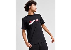 Nike Large Swoosh T-Shirt Heren - Black- Heren