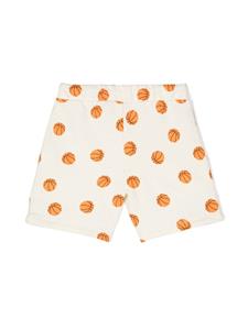 Mini Rodini Basketball organic-cotton shorts - Wit
