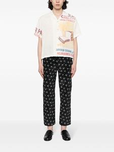 BODE Chicory floral corduroy trousers - Zwart