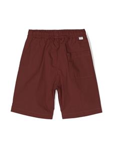 Paolo Pecora Kids poplin stretch-cotton shorts - Rood