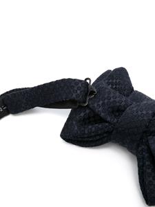 TOM FORD honeycomb-detailed bow tie - Blauw