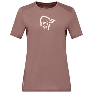 Norrøna  Women's Femund Equaliser Merino T- Shirt - Merinoshirt, grape shake
